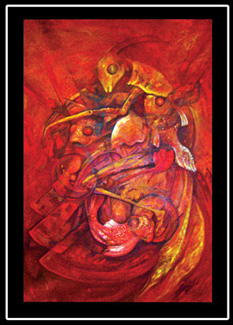 Sueño de Grillos Med. 90 x 60 Tec. óleo sobre tela